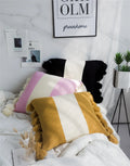 Nk Soft and Warm 100% Cotton Chunky Knitted Throw Pillow Case for Sleeping Sofa and Home Bedding Travelling