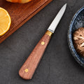 Wholesale Yangjiang Stainless Steel Oyster Knife with Thickened Anti-Cut Blade Rosewood Handle Seafood Tools Scallop Shell Knife