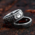 SS8-977R 316L Stainless Steel European Style Men's Women Couple Ring Engagement Ring Crown of Love Pattern 6mm 8mm Width Ring