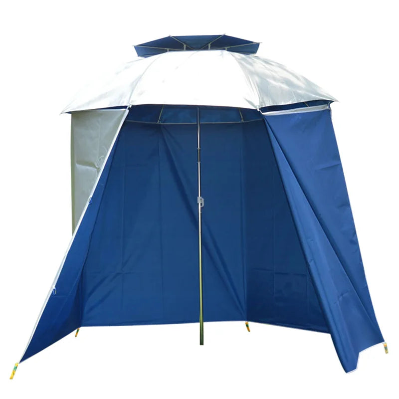 4.8m Rainproof Wall Cloth Waterproof Fishing Umbrella Folding Shade Cloth Beach Sun  Apron Camping Tent with Carabiners