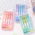 Cute School Office Big Head Markers 4 Color Candy Highlighter Pen Set for Kids