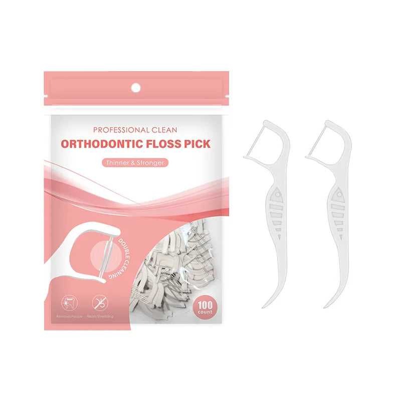 Orthodontic Disposable Plastic Dental Floss Toothpicks Manufacturing Toothpick and Floss Pick Sticks Dental Flossers