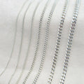 1mm-4mm Custom Length Cuban Chain 925 Sterling Silver Men Chain Gold Plate Cuban Chain Link Hip Hop Jewelry Accessories