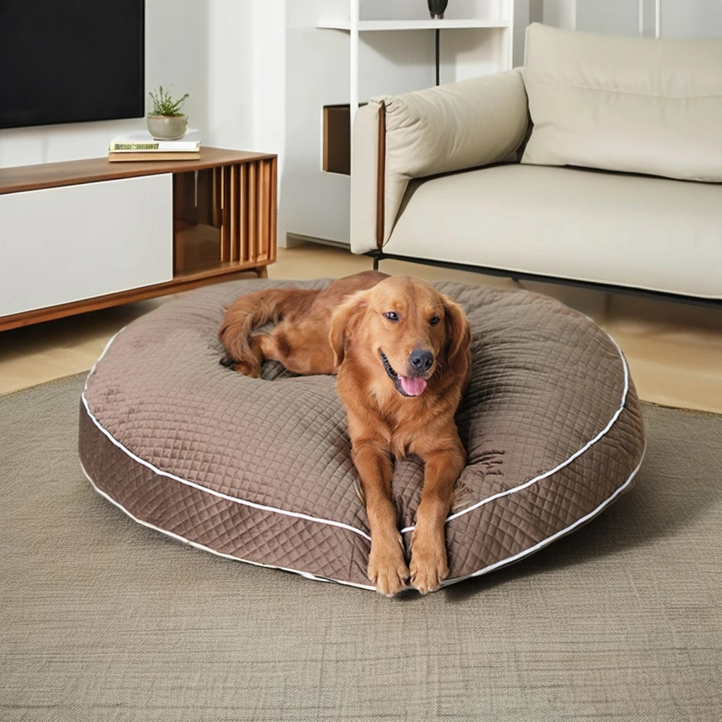 Luxury Elevated Pet Bed Accessories Round Soft Thicken Foam Cushion for Cats Washable Memory Foam Removable