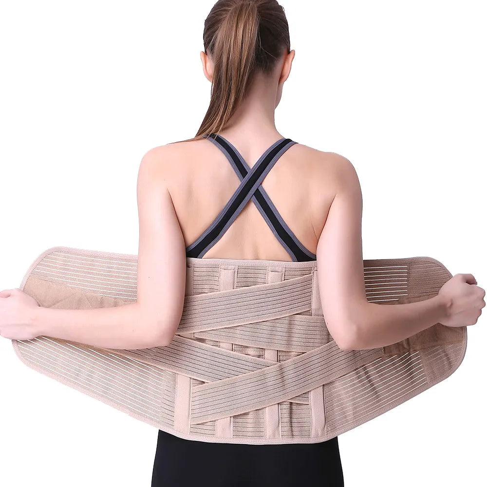 Widen Lumbar Back Support Waist Belt Relieve Pain High Compression Waist Trainer Waist Support Lower Back Brace