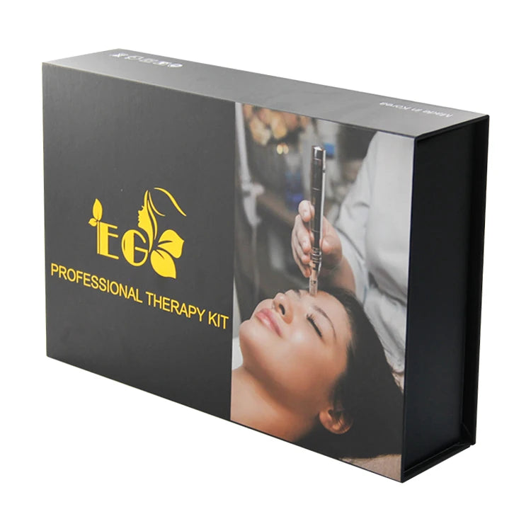 Luxury Custom logo Small Black square Tshirt Packaging Magnetic Foldable Gift Box with Lids