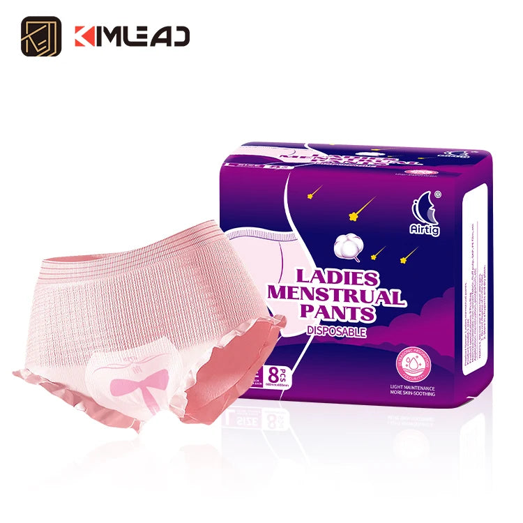 Kimlead Diaper Girl Wetting Sanitary Pads Pant Breathable Physiological Pants Maternity Menstrual