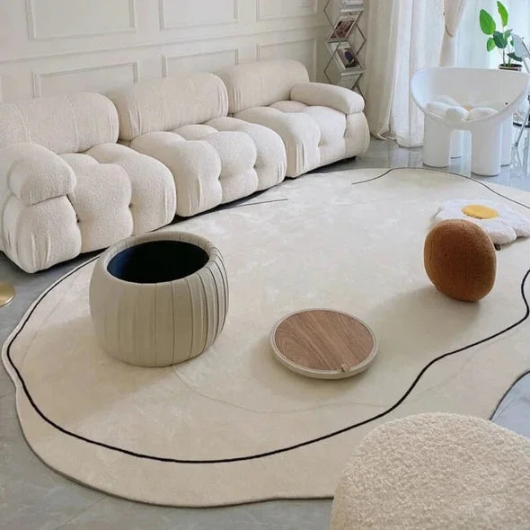 Wholesale Simple Custom Logo Modern Luxury Carpets and Rugs for Living Room and Bedroom Vintage Wool Minimalist Handmade Rug