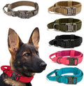 Nylon Dog Collar Outdoor Pet Leash Ropes Dogs Collars Medium Large Pets Training Dog Metal Button Neck Rope Pet Collar