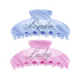 Cellulose Acetate Letters Hair Claw Clip Glitter Rhinestones Word Hair Claw Support Customization Word and Color