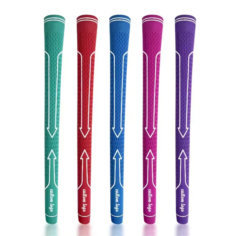 Professional Durable Rubber Golf Club Grips Set All Weather Midsize/Large Custom Colors & Logo