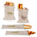 Lymech Small White Beige Jute Cotton Linen Bread Tote Foldable Custom Print Packaging Shopping Draw String Drawstring Bag
