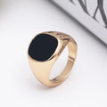 Men's Ring Punk Rock Smooth Alloy Signet Ring for Men Hip Hop Party Jewelry Wholesale Male Wedding Anel