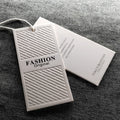 Eco-Friendly Hang Tag Luxury Recycled Paper Hang Tag UV Printed Embossed Logo Swing Tag for Jeans and Jewelry Apparel