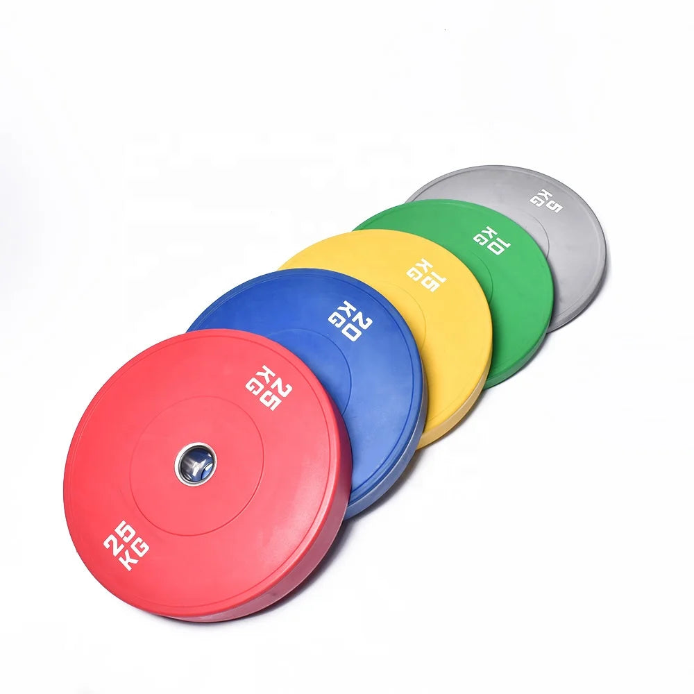 Bumper Plates Lbs Rubber Bumper Plates Fitness Weightlifting 10KG Rubber Bumper Plate OEM Gym