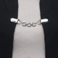 2023 New Trendy Dress Clip Heart Shape Antique Swirl Collar Clip Clasps Vintage Sweater Shawl Clips