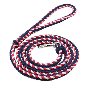 Handmade 5ft Braided Dog Leash with Unique Floral Handle Durable and Stylish Ideal for Small to Large Dogs