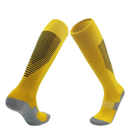 Athletic Sport Football Socks Long Anti Slip Crew Soccer Socks Unisex Men Women Grip Socks Knitted Thick Body Logo