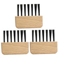 Private Label Natural Wood Bristle Hair Brushes Cleaner Comb Brush Hair Dust Cleaning Tool with Paddle Feature