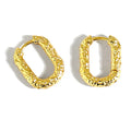 U Shape Statement Earrings Hoop Earrings Women 925 Silver Hoop High Polishing Minimalist Fashion Earrings