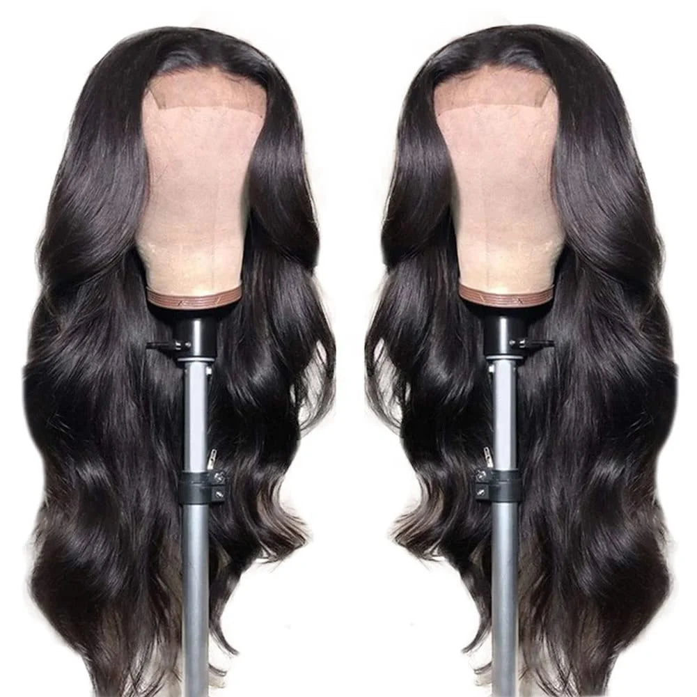 Natural Body Wave Black Women 100% Virgin Full Lace Wig 4x4 HD Lace the Closure Wig Great Quality Human Hair Lace Front Wigs