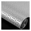 Home Bedroom Tv Background Wall Decor Grey and Sliver Non Woven Wallpaper Deep Embossed Wall Paper for Living Room