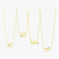 Gold Color Adjustable Exquisite Pendant for Women Jewelry 925 Sterling Silver Simple Fashion Digit Lucky Number Necklaces