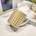 Wholesale Custom Porcelain Mug Ceramic Coffee Tea Milk Cups Bone China Drinkware Mugs Birthday Gift Cups With Golden Spoon