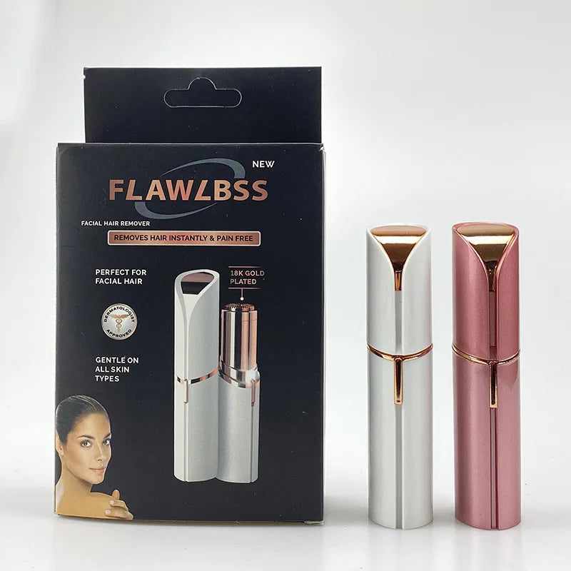USB Mini Portable Shaver Lipstick Shaped Female Epilator Body Trimmer for Women's Private Area Hair Removal Household Use