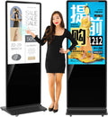 Hot Sale 43 55-Inch Digital Signage Display Kiosk Totem Indoor Smart Floor Stand Advertising Player for Elevators Touchscreen