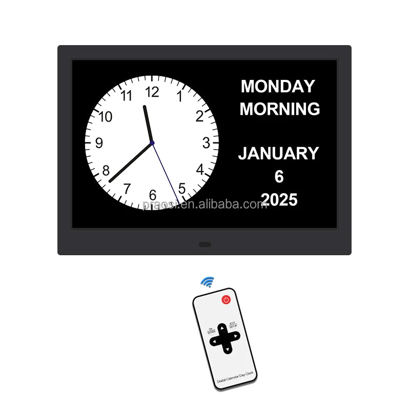 13  inch Digital Day-Date Clock for the Visually Impaired