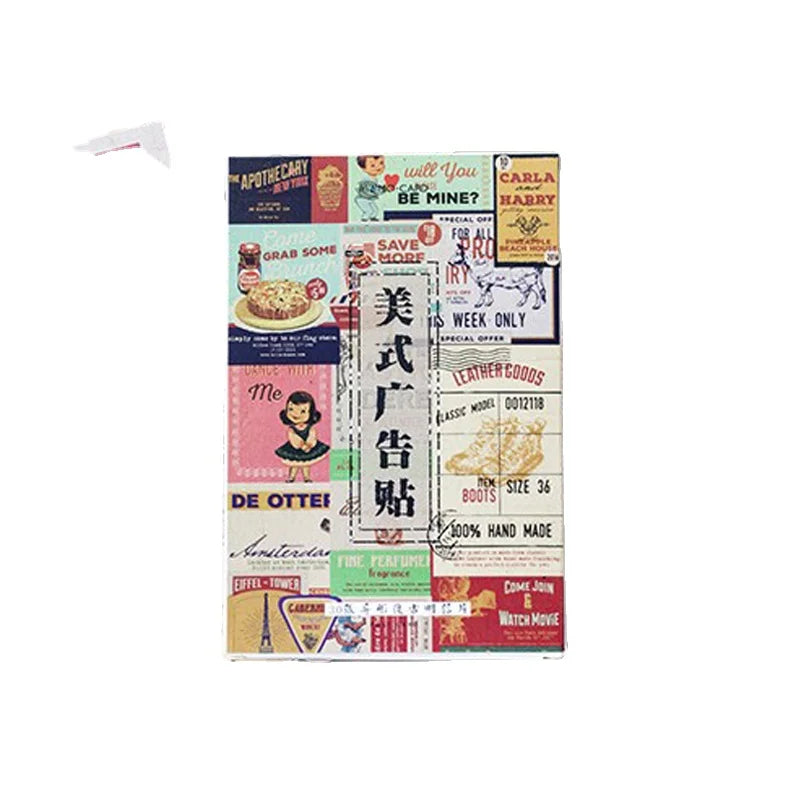 30pcs/pack American Advertising Style Multi Used Card Party Invitation DIY Decoration Gift Card Message Card Vintage Postcard