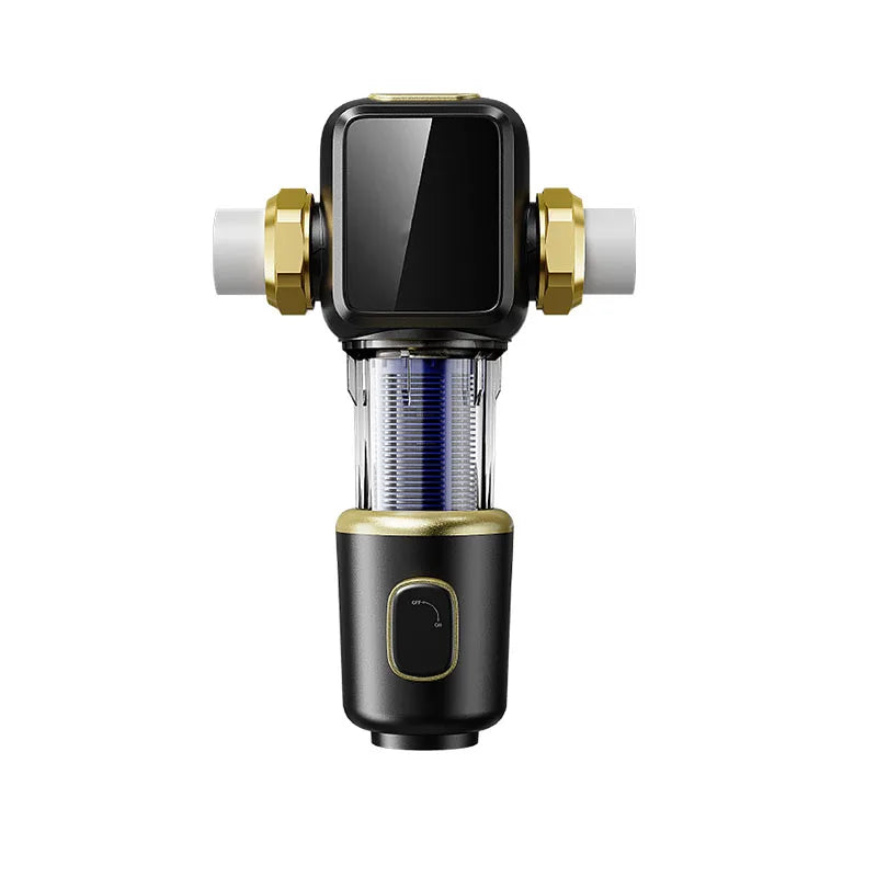 High Efficiency Dual Core Filtration Hydrodynamic Automatic Scraping Household Water Purification System Manual Power Prefilters