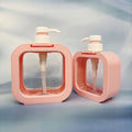 300ml 500ml New clear Bottle pink Black White Green square Bathroom Hand Sanitizer Shampoo Plastic Pressure Visual Lotion Bottle