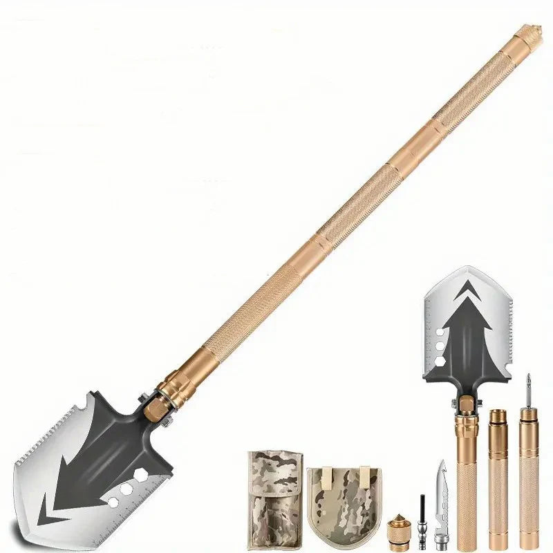 Detachable Outdoor Emergency Survival Tactical Folding Shovel Snow Garden Ordnance Car Multitool Camping Digging Farming Shovels