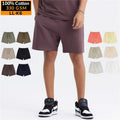 Wholesale Summer Training Gym Workout Shorts 330 GSM 100% Cotton Formal Athletic Men Breathable Woven Mid Waist for Sport