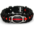 Manufacturer Firefighter Fireman Fire Wife Mom Dad Son Daughter Sister Nana Paracord Survival Bracelets for Firefighters