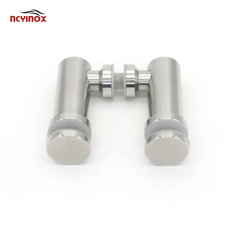 NCYINOX Modern Black Stainless Steel Adjustable Glass Balustrades Clamp for Outdoor Swimming Pool Railing