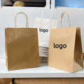 For HDPK Customised 100% Recyclable Paper Bags Large Medium Size for Gifts & Supermarket Use with Your Own Logo