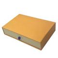 Rigid Gift Box Sliding Drawer Ribbon Handle Packaging-Embossed Matt Lamination Recycled Materials for Loose Powder Face Cream