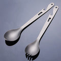camping accessories Camping Spork with Bottle Opener Lightweight Outdoor Dinner Spoon Fork for Outdoor Picnic Camping Spoon