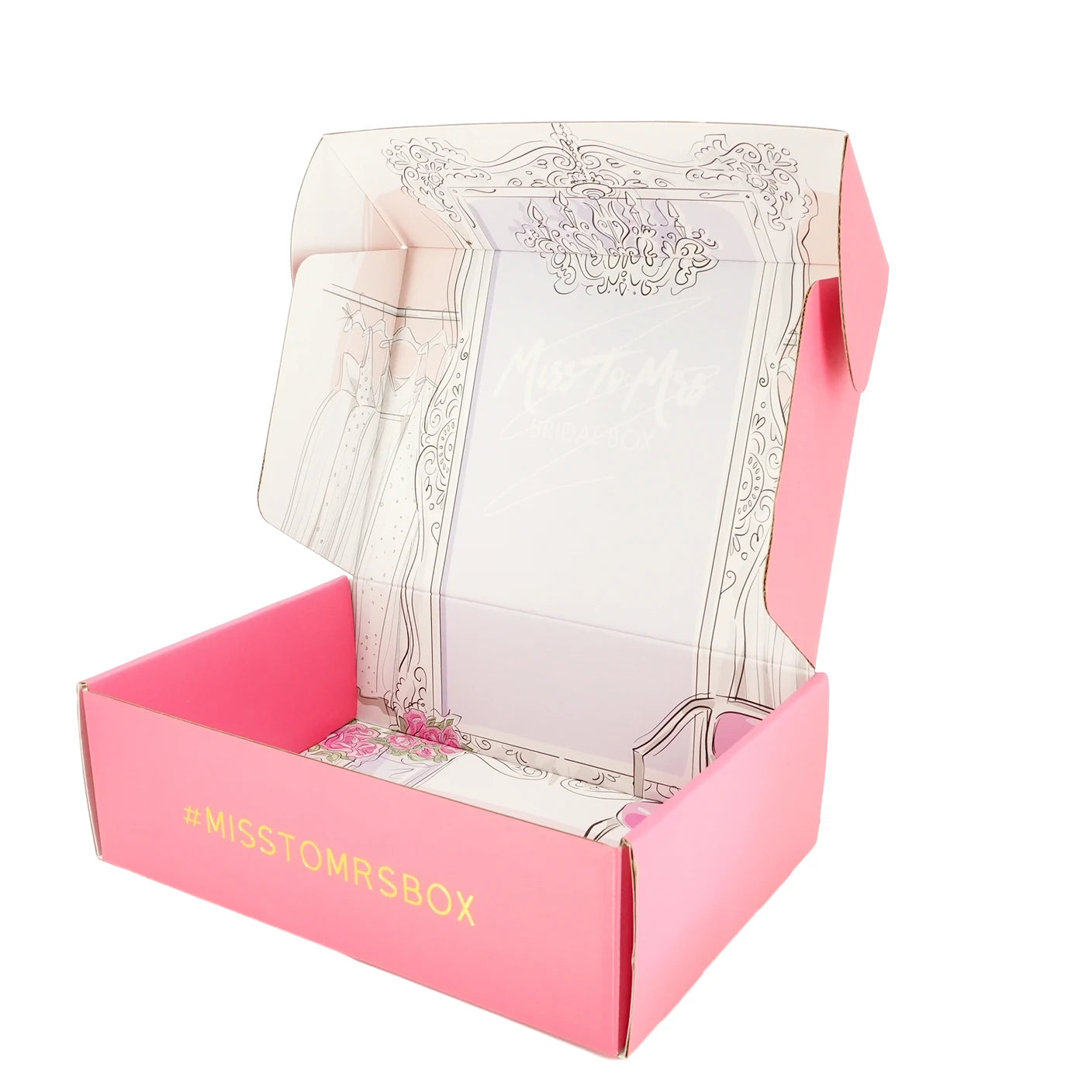 Eco-friendly Custom Logo Pink Paper Verpackung Shipping Boxes Mailer Box Packaging Box Shipping Boxes