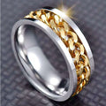 Stainless Steel Ring Male Rotating Decompression Ring