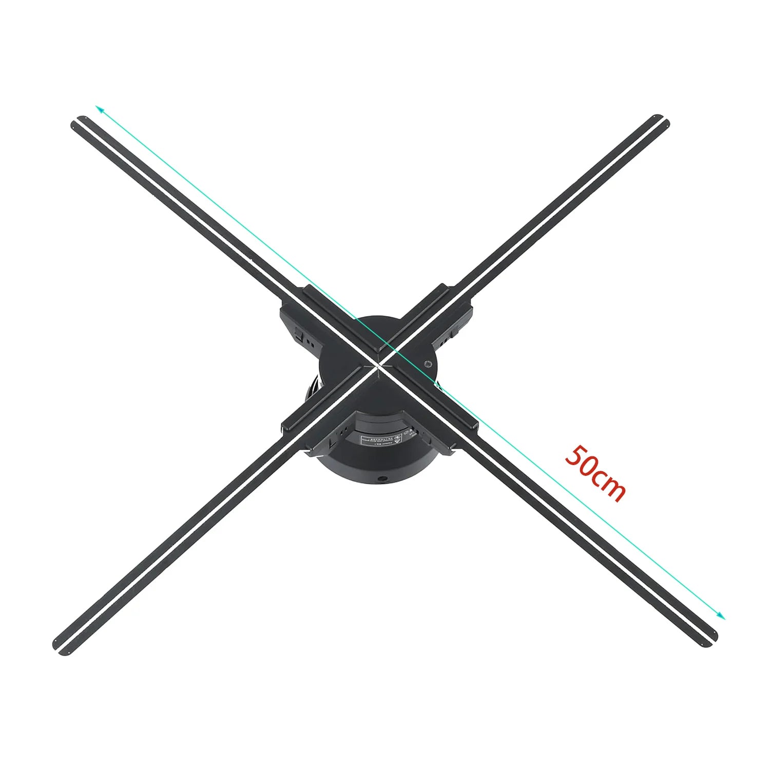 G510-50 Mini 3D Hologram Fan 50cm  Holographic Led Projector Synchronization 3D Hologram Advertising Fan Display