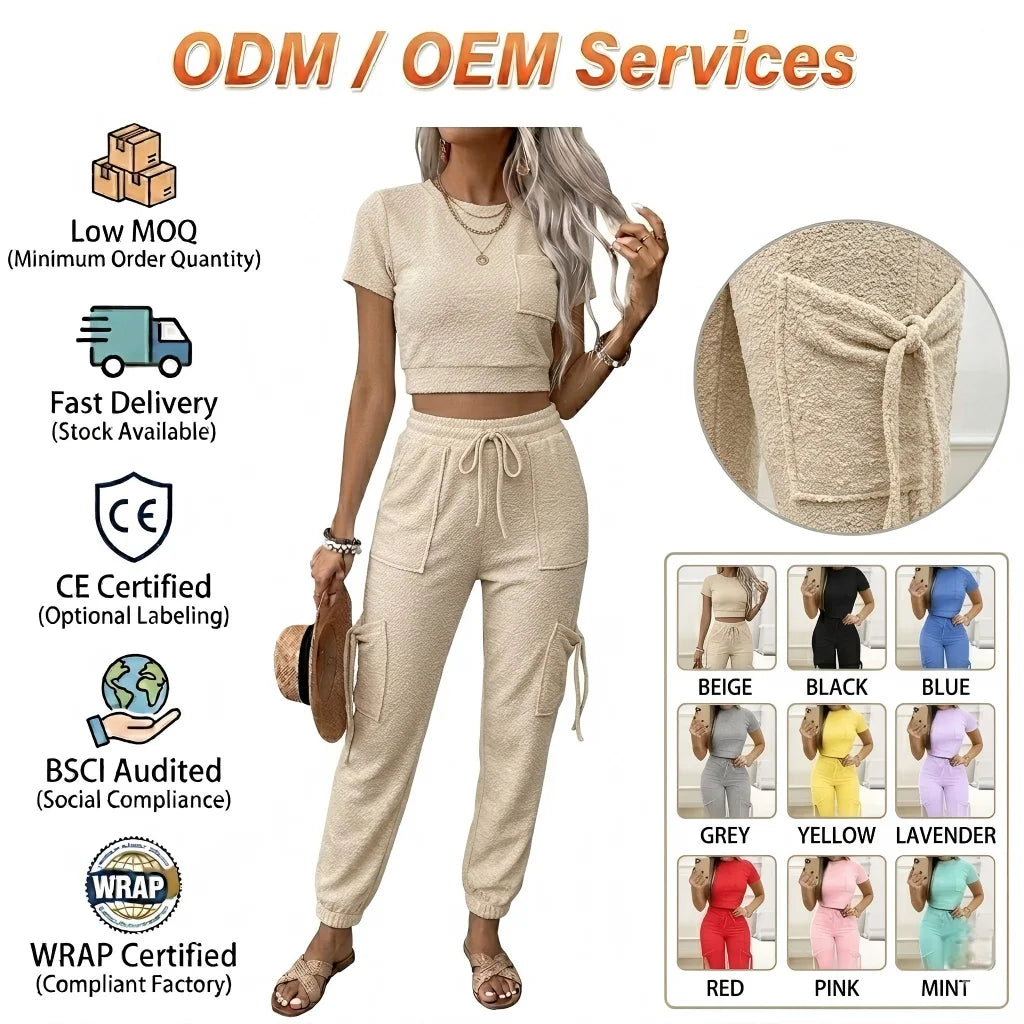 Plus Size Women's Suit Summer Casual Wear 2 Piece Sets for Women Daily Casual Casual Wear With Summer Clothes 2023