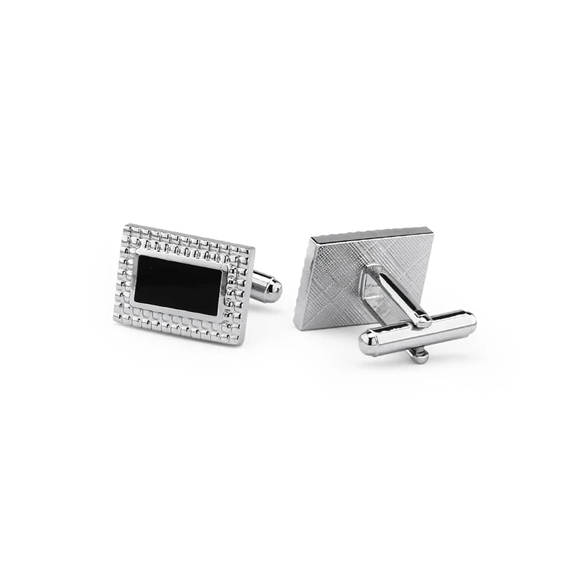 Daili Wholesale Gleaming Chic Brass Cufflinks - Crystal-Accented  for Men Fashionable Accessory Copper Cuff Links