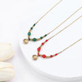 YL Women's Fuxi Character 18K Gold Necklace Waterproof Jewelry Non-Fading Fine Chains Necklace