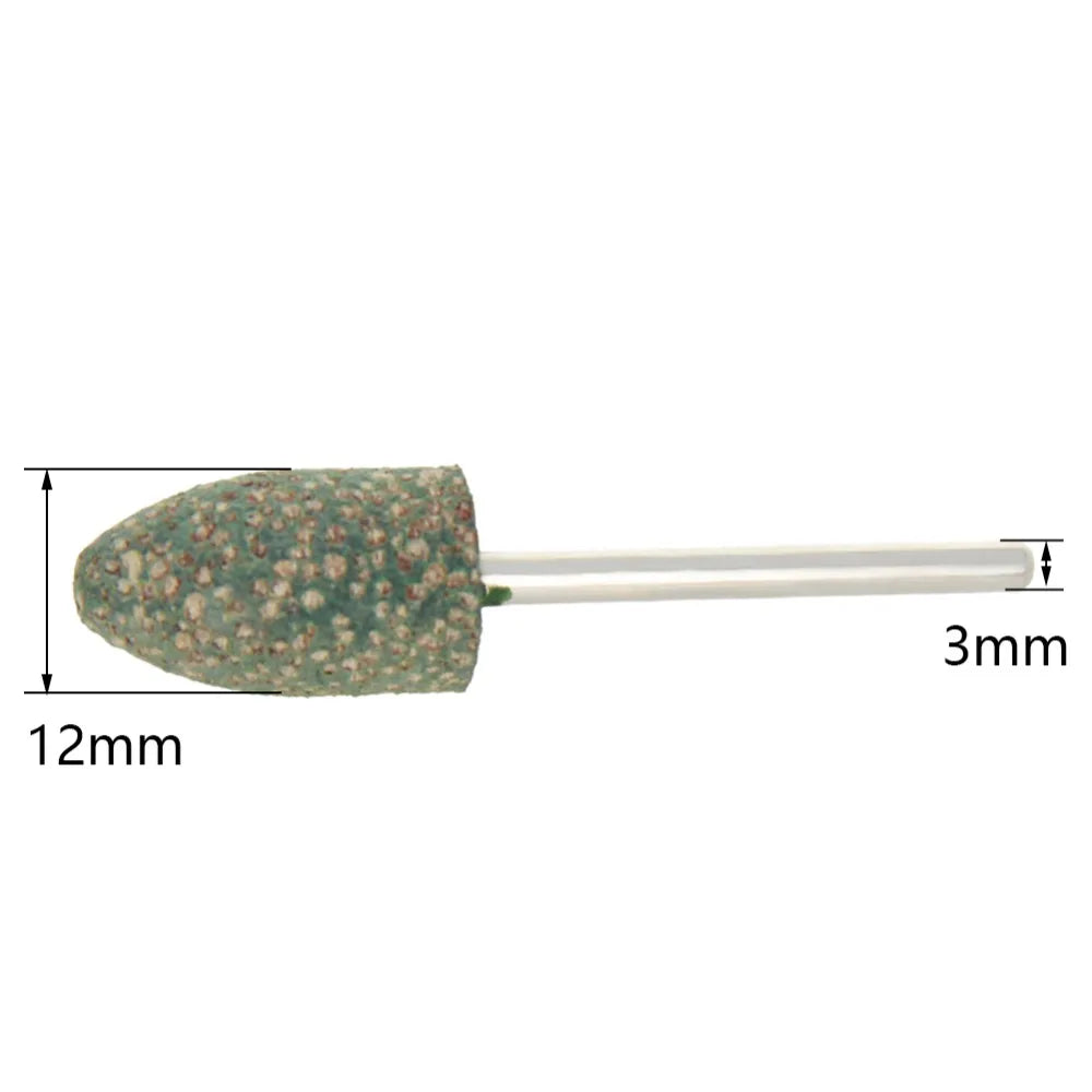 Hot Sale Durable 3mm Shank Cylinder Sesame Rubber Grinding Heads Polishing Burr Point Stone Wheel for Surface Grinding More