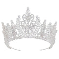 Bridal Wedding Tiara New Top Quality Wedding Bridal Crown Jewelry Flower Cubic Zirconia Tiara Girls Crowns BC4100Corona Princesa