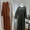 EID Robe Dubai Turkey Crystal Boubou Kaftan Solid Colour Blue Black Caftan Marocain Kaftan Dress